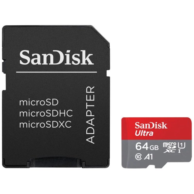 SanDisk Ultra microSD 64GB 140MB/s UHS-I Klasse 10, A1