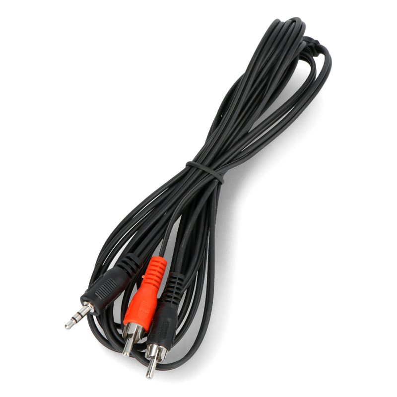 Klinke 3,5 - 2 x RCA 3m Kabel