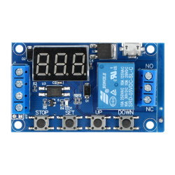 Relaismodul 1 Kanal mit Verzögerung - 10A/250VAC Kontakte - 5V Spule