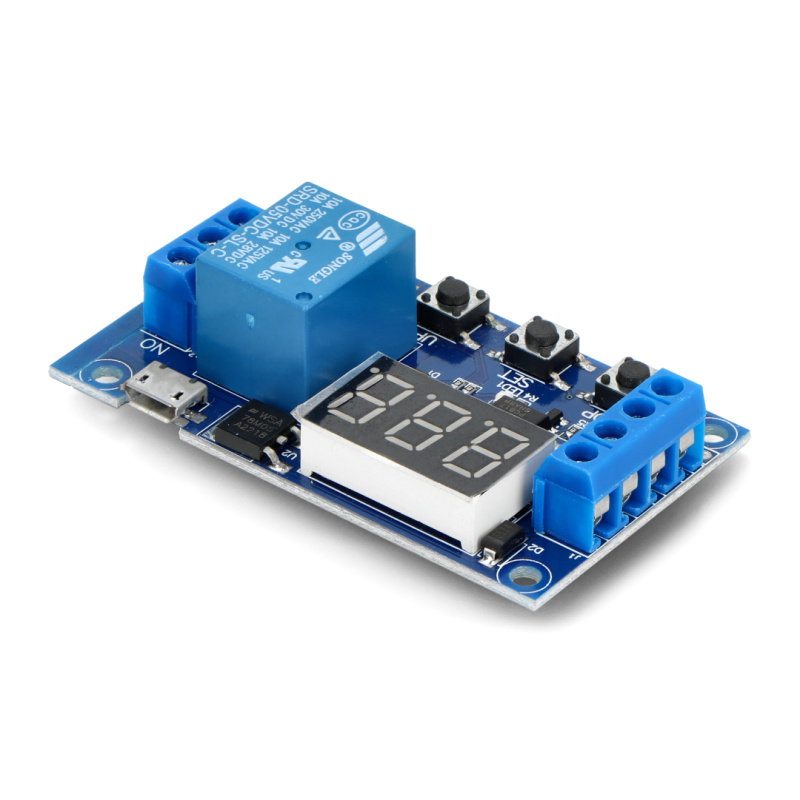 Relaismodul 1 Kanal mit Verzögerung - 10A / 250VAC Kontakte -