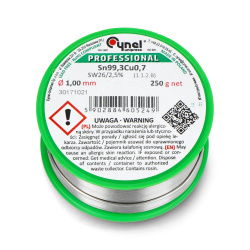 Sn99,3Cu0,7-SW26/2.5 % Ø 1.00 250 g