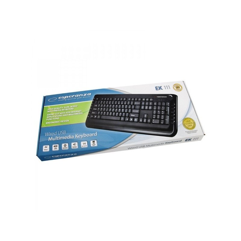 Multimedia-Tastatur EK-111 USB Austin Esperanza