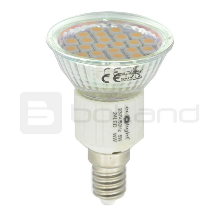 LED Eco Glühbirne, E14, 5W, 370, warme Farbe