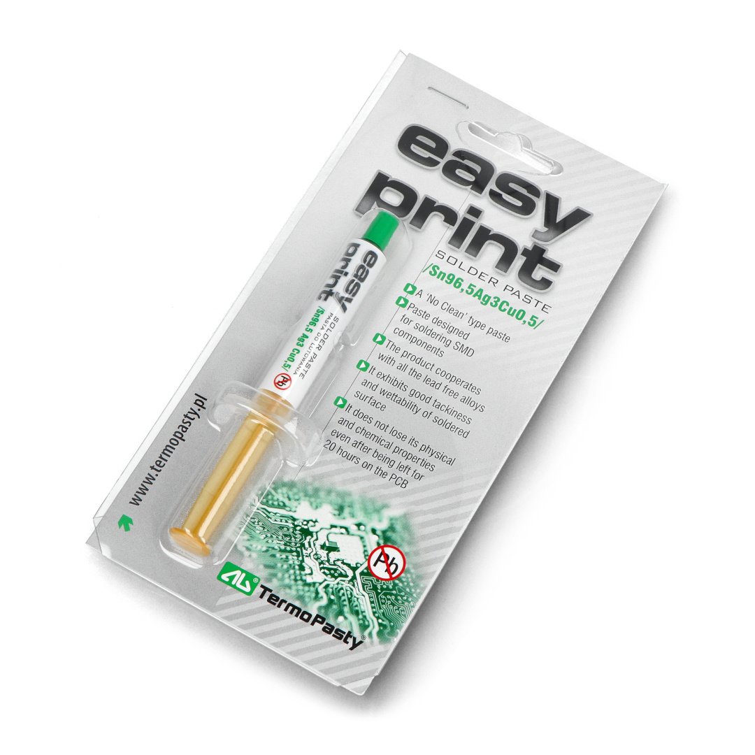 Easy Print Sn96,5 Ag3 Cu0,5 Lötpaste - 1,4 ml Spritze