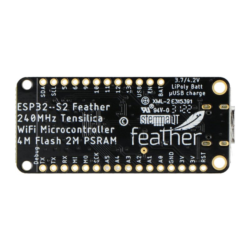 Feather ESP32-S2 - WiFi, GPIO-Modul - kompatibel mit Arduino -