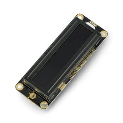 DFRobot Gravity - LCD 2x16 I2C-Display - schwarz mit