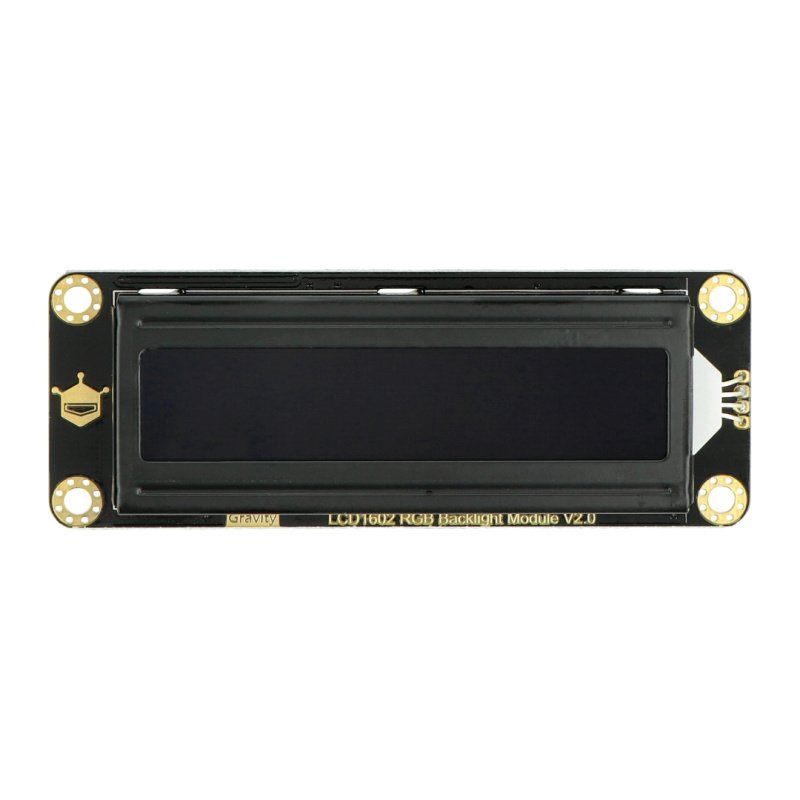DFRobot Gravity - LCD 2x16 I2C-Display - schwarz mit