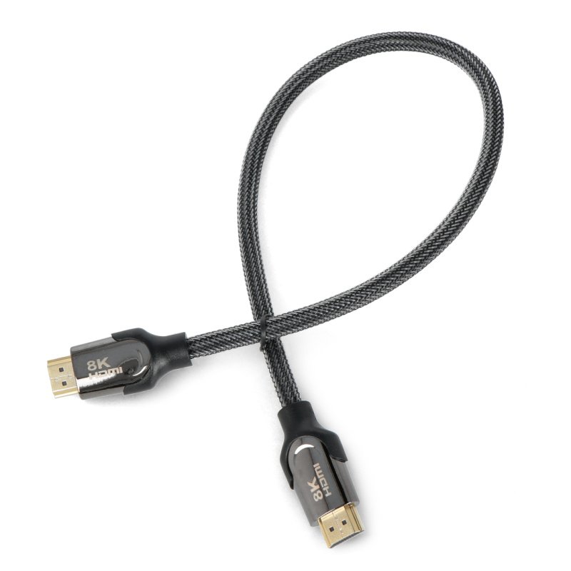Kabel HDMI Akyga AK-HD-05S ekranowany CU 48Gb/s 0.5m