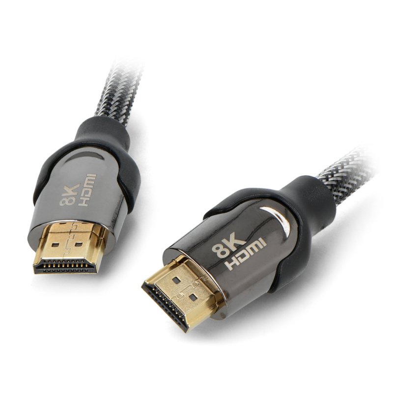 Kabel HDMI Akyga AK-HD-05S ekranowany CU 48Gb/s 0.5m