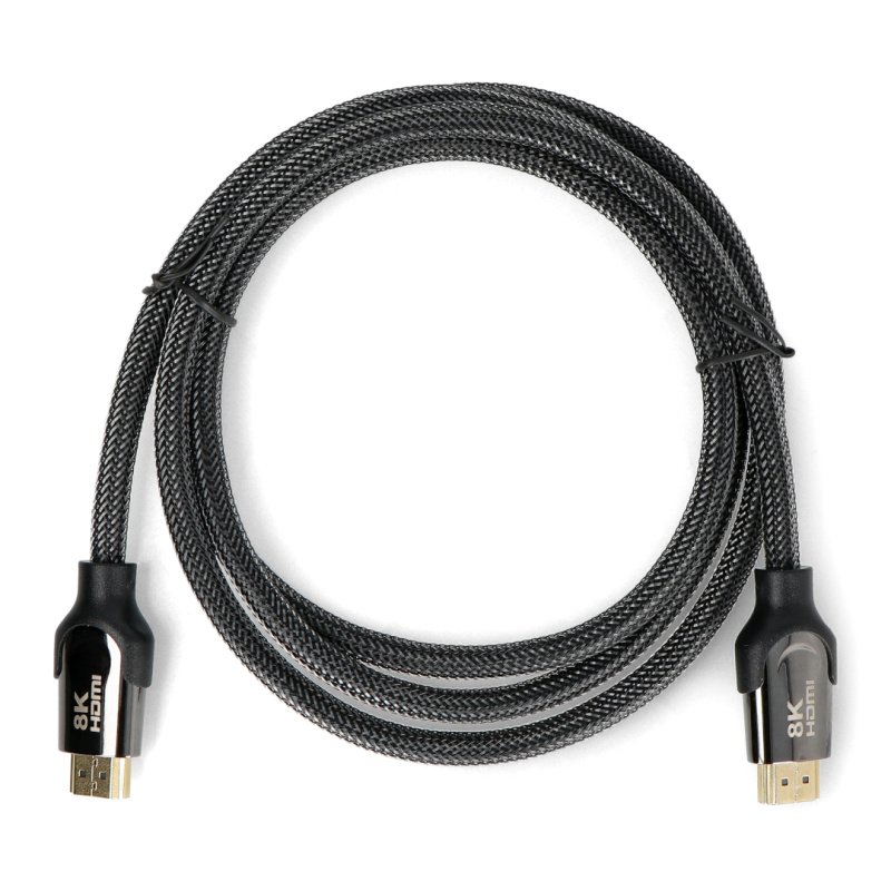 Kabel HDMI Akyga AK-HD-15S ekranowany CU 48Gb/s - 1.5m