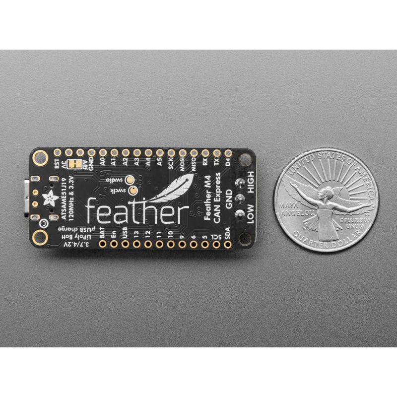 Feather M4 CAN Express - ATSAME51 - Adafruit 4759