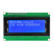 LCD-Display 4x20 Zeichen blau mit Anschlüssen - justPi