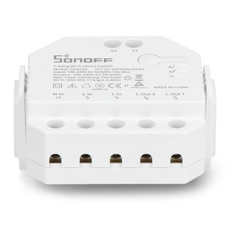 Sonoff dwukanałowy inteligentny przełącznik przekaźnik Wi-Fi