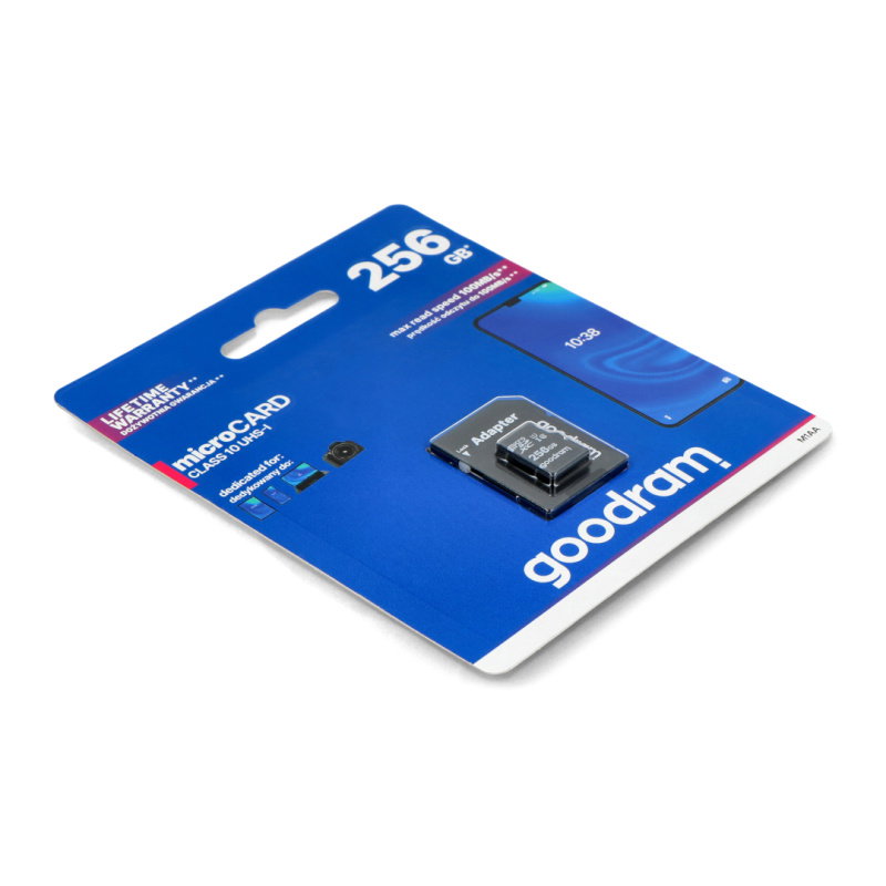 GOODRAM 256GB MICRO CARD cl 10 UHS I + adapter