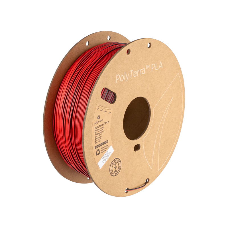 Polymaker PolyTerra PLA Dual Shadow Red (Black-Red)