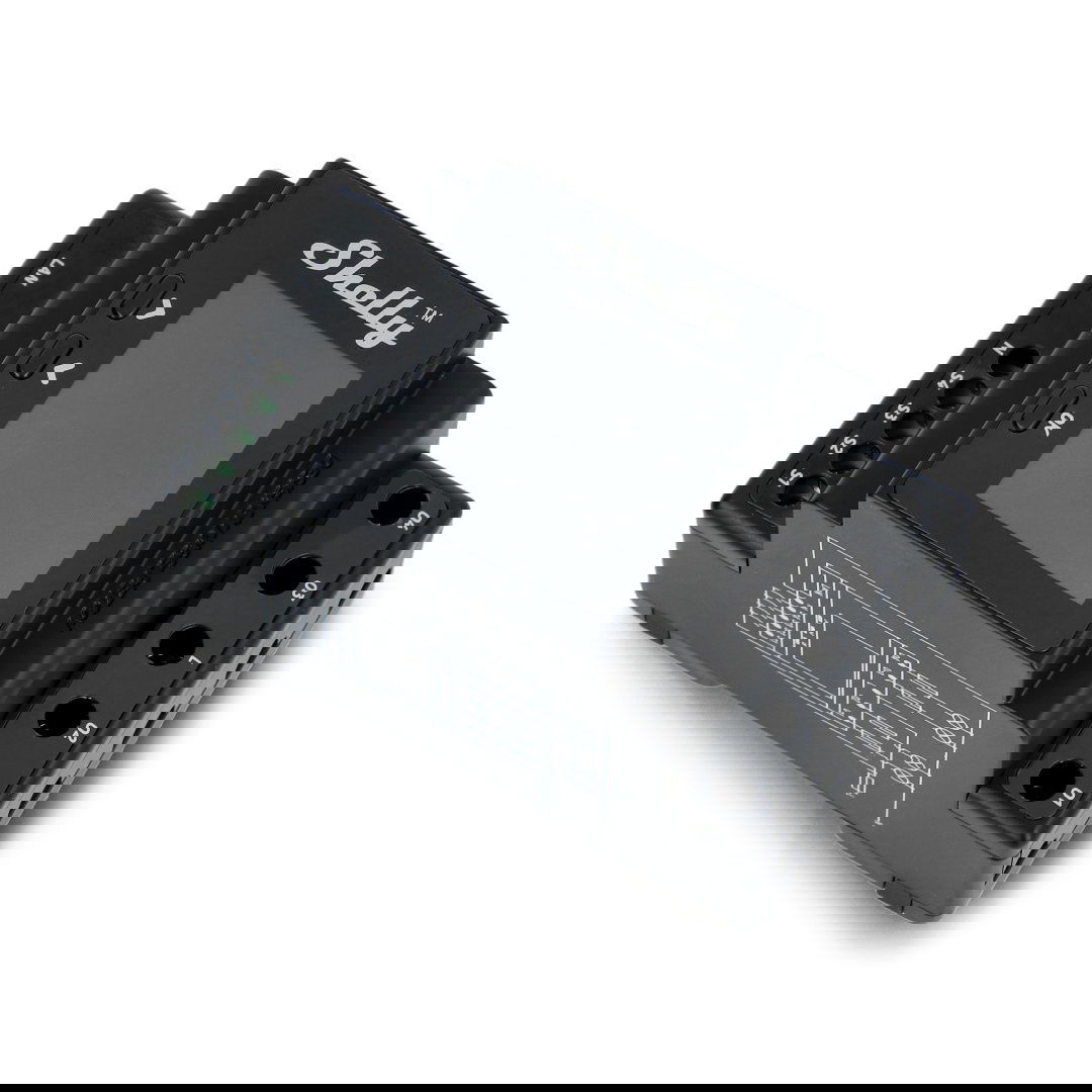 Shelly Pro 4PM - 4-Kanal-WiFi-230-V-Controller mit Display -