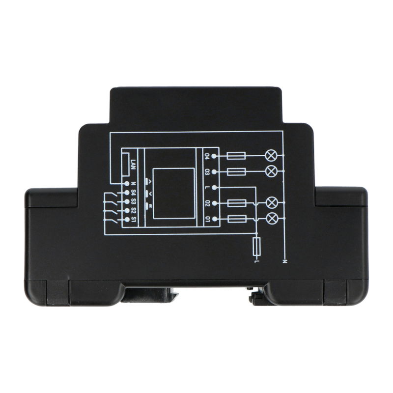 Shelly Pro 4PM - 4-Kanal-WiFi-230-V-Controller mit Display -