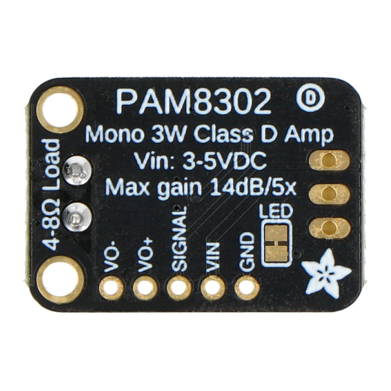 Adafruit STEMMA Audio Amp - Mono 2.5W Class D - PAM8302