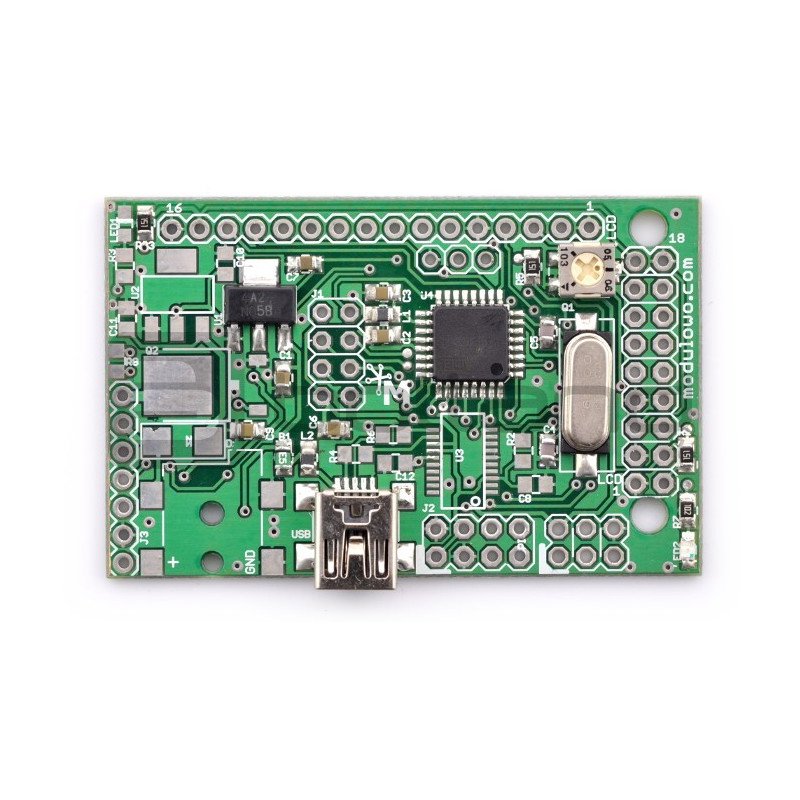 Controller mit ATmega8 für LCD-Display mit der Möglichkeit, zusätzliche Module anzuschließen - MOD-33