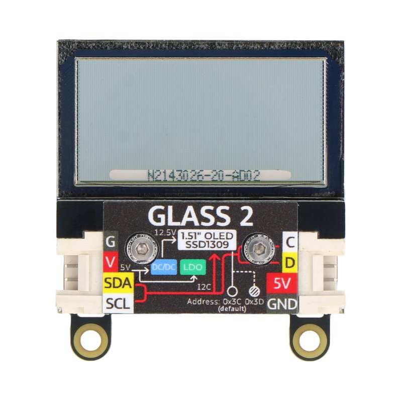 Glass 2 Unit w/ 1.51inch Transparent OLED