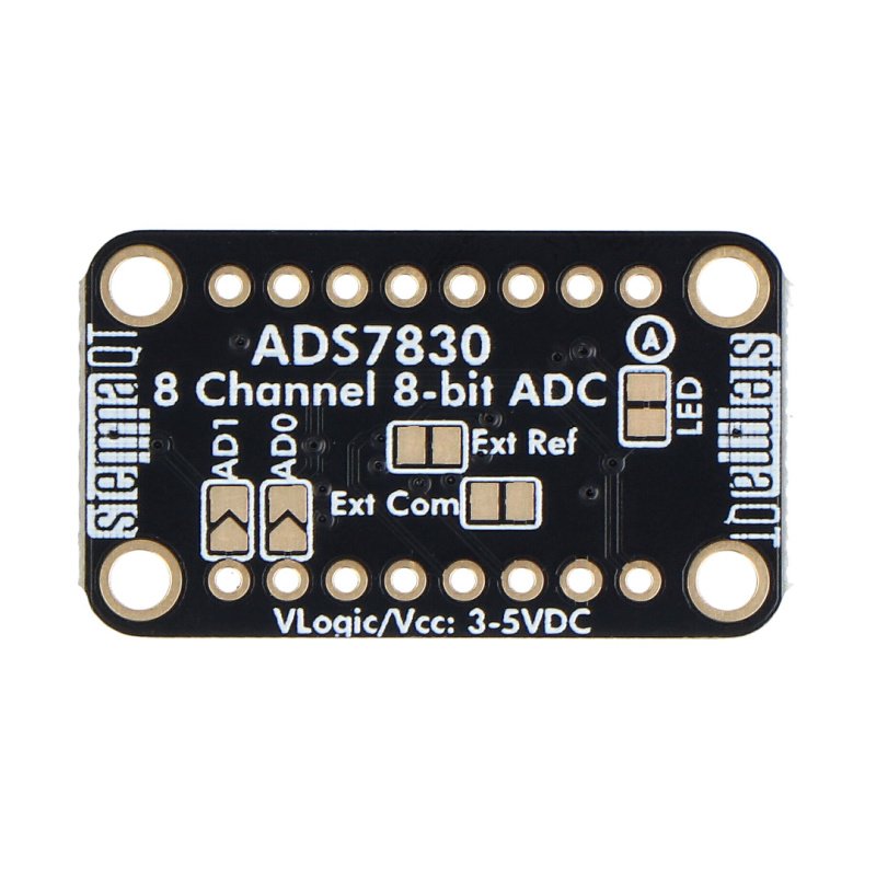 Adafruit ADS7830 8-Channel 8-Bit ADC with I2C - STEMMA QT /