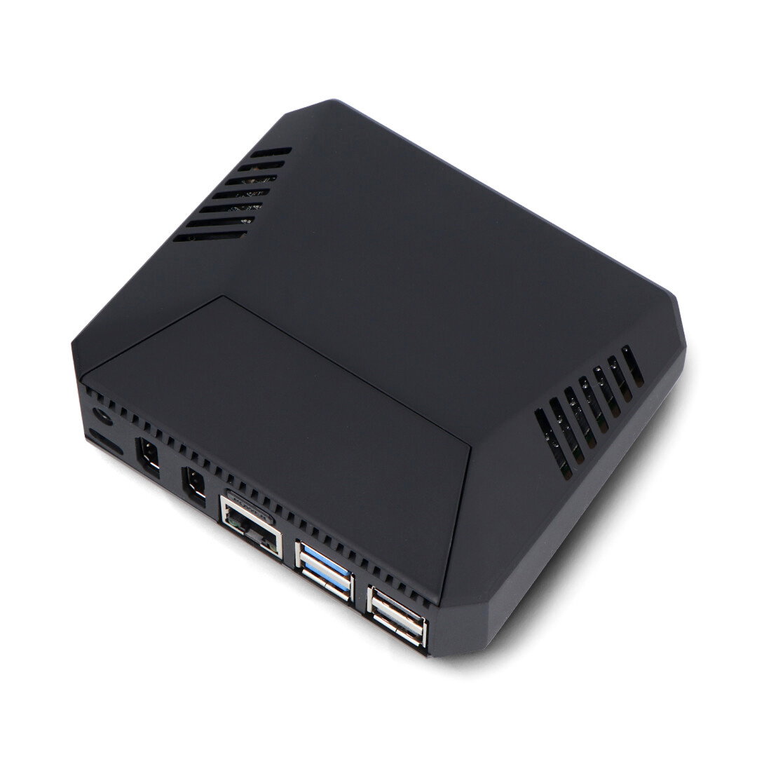 Argon ONE V3 M.2 NVMe PCIe-Gehäuse für Raspberry Pi 5 - mit Lüfter und Kühlkörper - Aluminium - schwarz