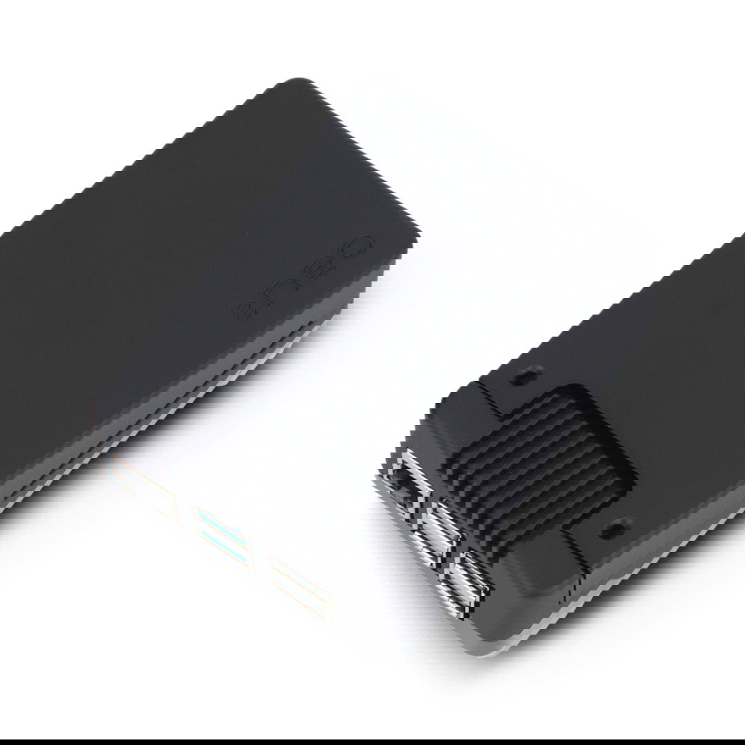 Argon NEO 5 M.2 NVMe PCIe-Gehäuse für Raspberry Pi 5 - mit Lüfter und Kühlkörper - Aluminium - schwarz