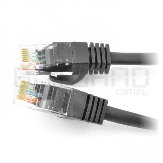 Ethernet-Netzwerkkabel Patchkabel UTP 5e 1,5 m - schwarz
