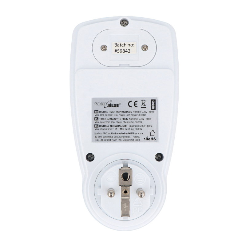 Czasomierz (programator cyfrowy) 16 programów GB105