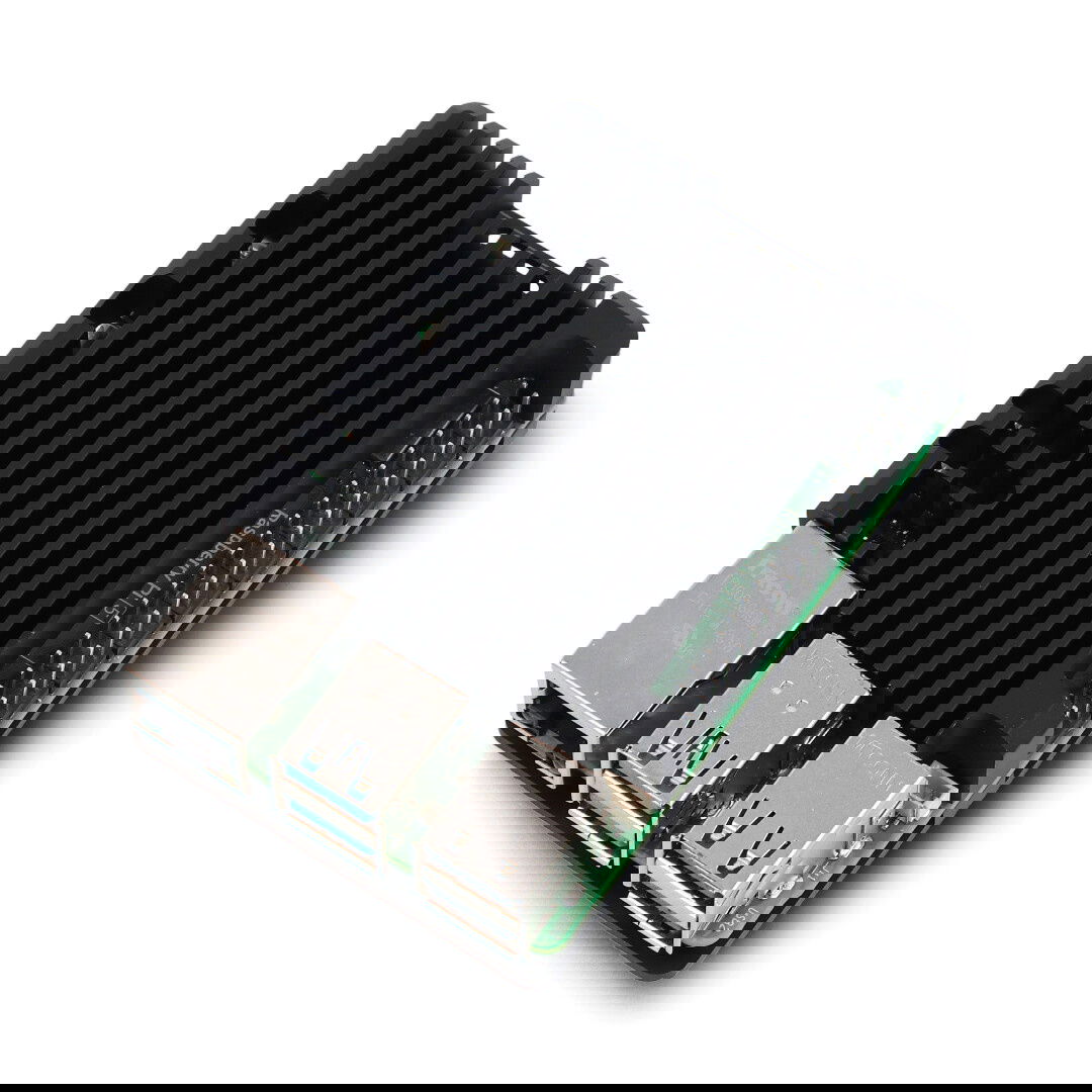 JustPi Gehäuse für Raspberry Pi 5 - Aluminium - schwarz