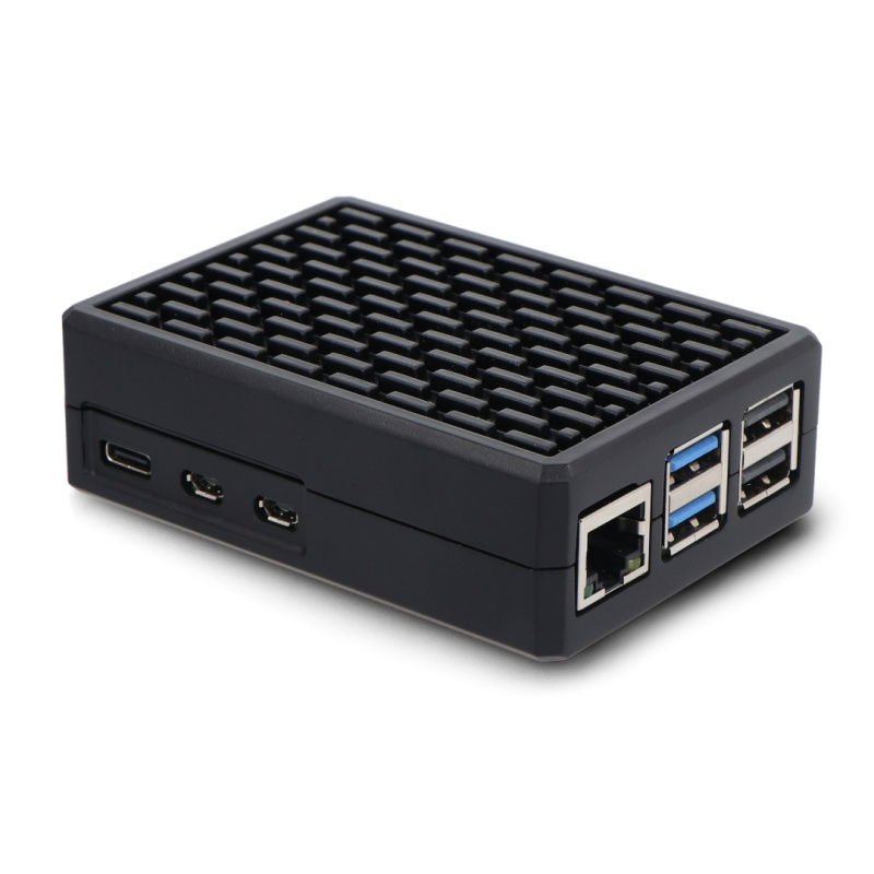 Black Aluminum case for Raspberry Pi 5