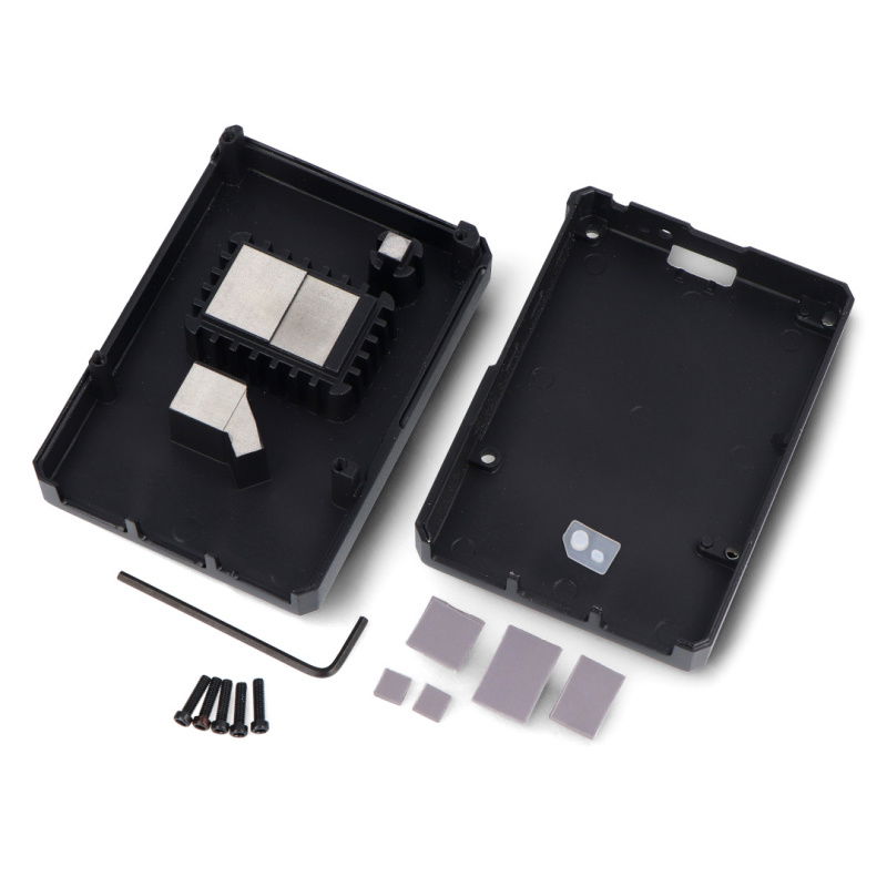 Black Aluminum case for Raspberry Pi 5