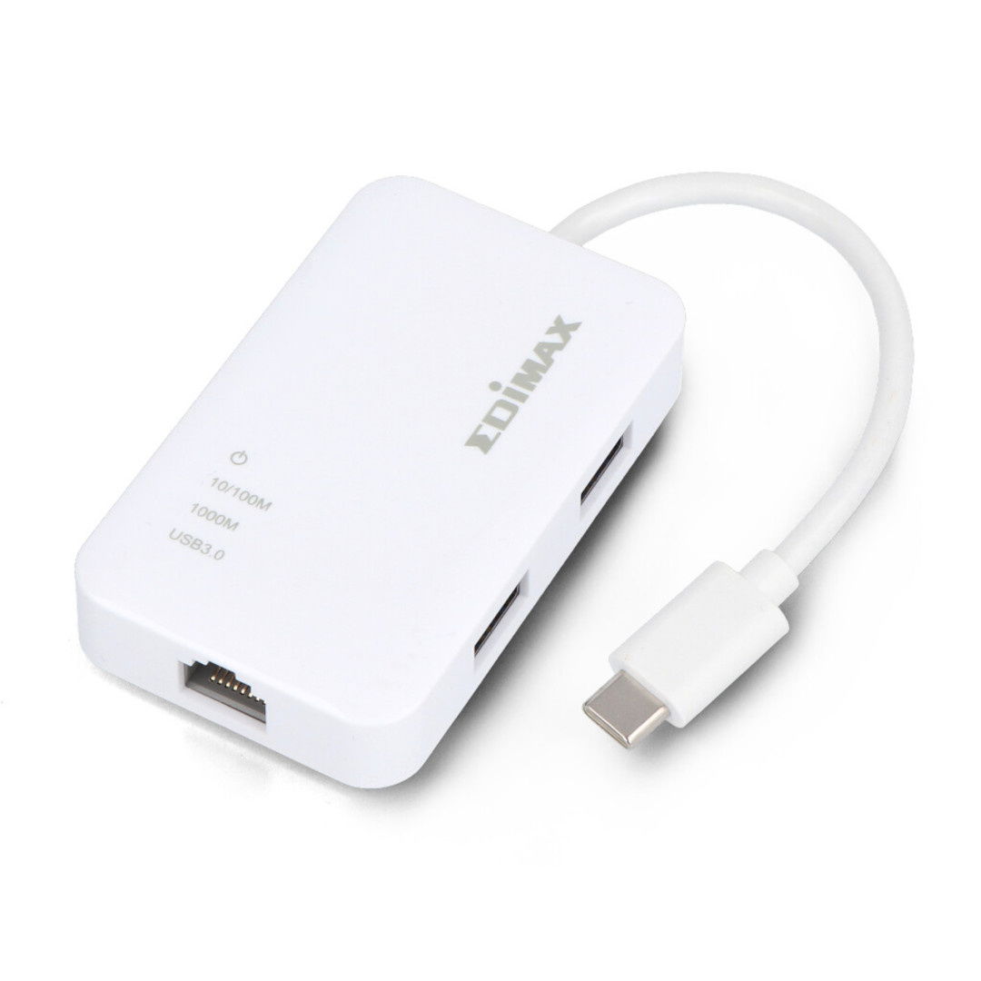 Adapter USB C - Gigabit Ethernet + HUB 3x USB 3.0 Edimax EU-4308