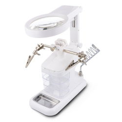 UCHWYT Z LUPĄ X3/4.5/25 I PODSTAWKĄ TRZECIA RĘKA Z