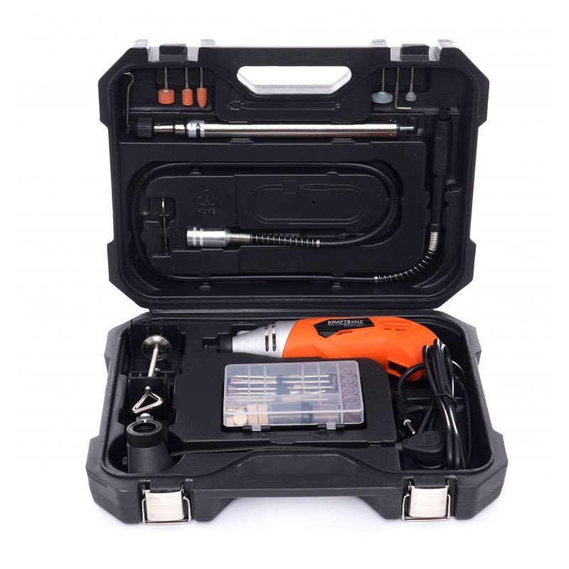 Kraft & Dele 270 W Minischleifer mit Zubehör - 126 Elemente -