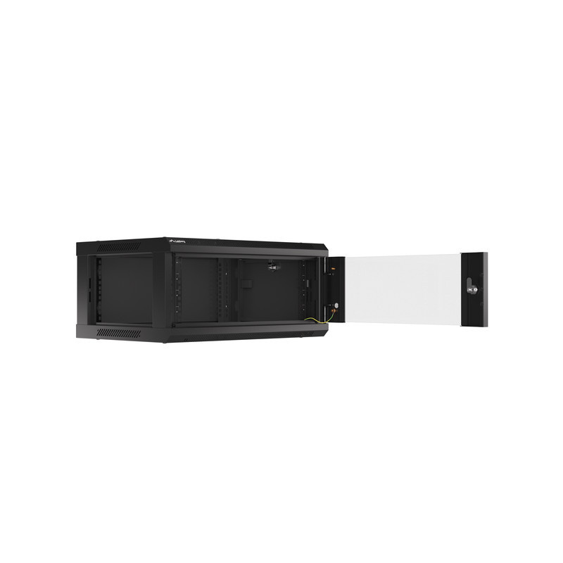 SZAFA INSTALACYJNA RACK WISZĄCA 19" 4U 600X450 CZARNA LANBERG