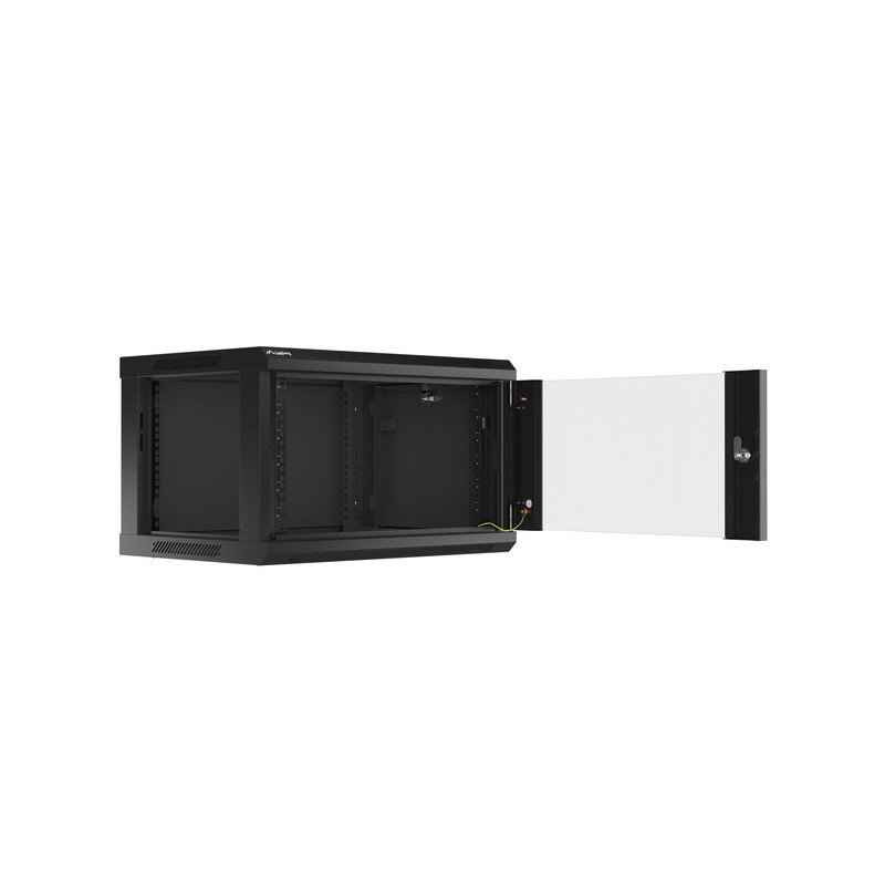 SZAFA INSTALACYJNA RACK WISZĄCA 19" 6U 600X450 CZARNA LANBERG