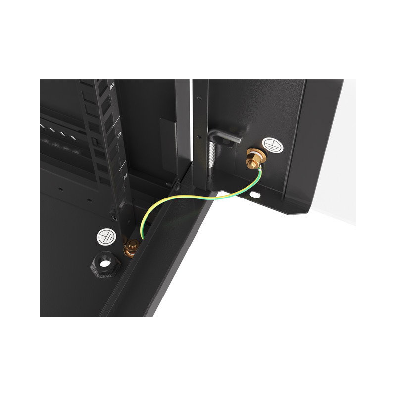 SZAFA INSTALACYJNA RACK WISZĄCA 19" 6U 600X450 CZARNA LANBERG