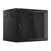 SZAFA INSTALACYJNA RACK WISZĄCA 19" 9U 600X450 CZARNA LANBERG