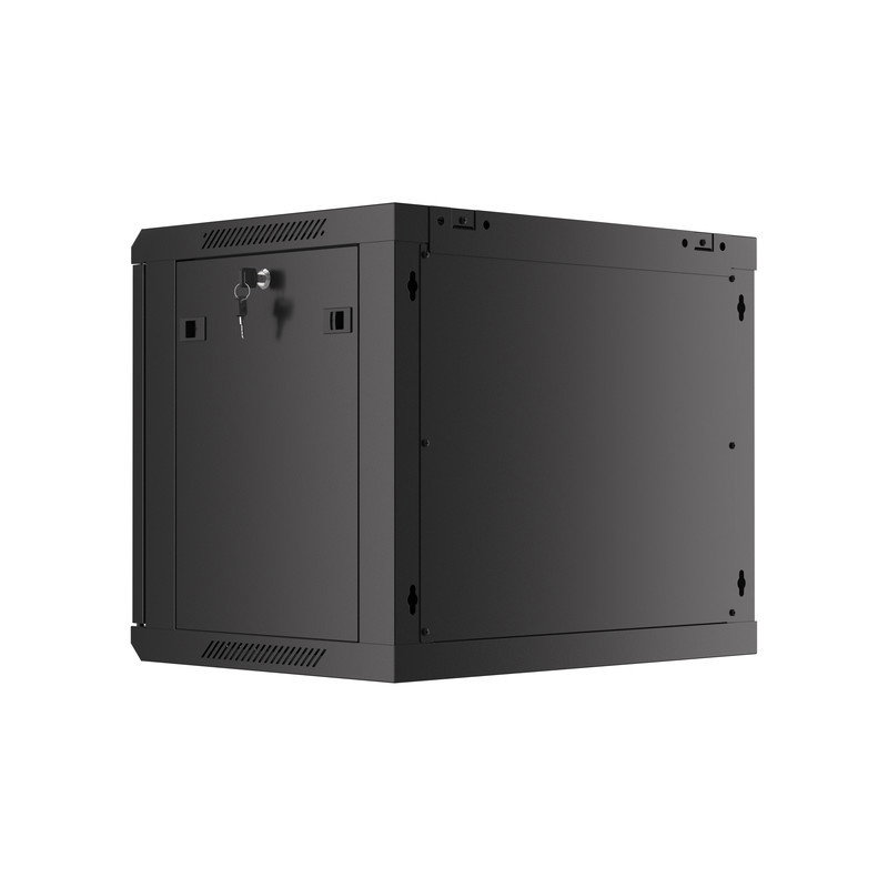 SZAFA INSTALACYJNA RACK WISZĄCA 19" 9U 600X450 CZARNA LANBERG