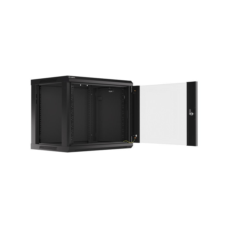 SZAFA INSTALACYJNA RACK WISZĄCA 19" 9U 600X450 CZARNA LANBERG
