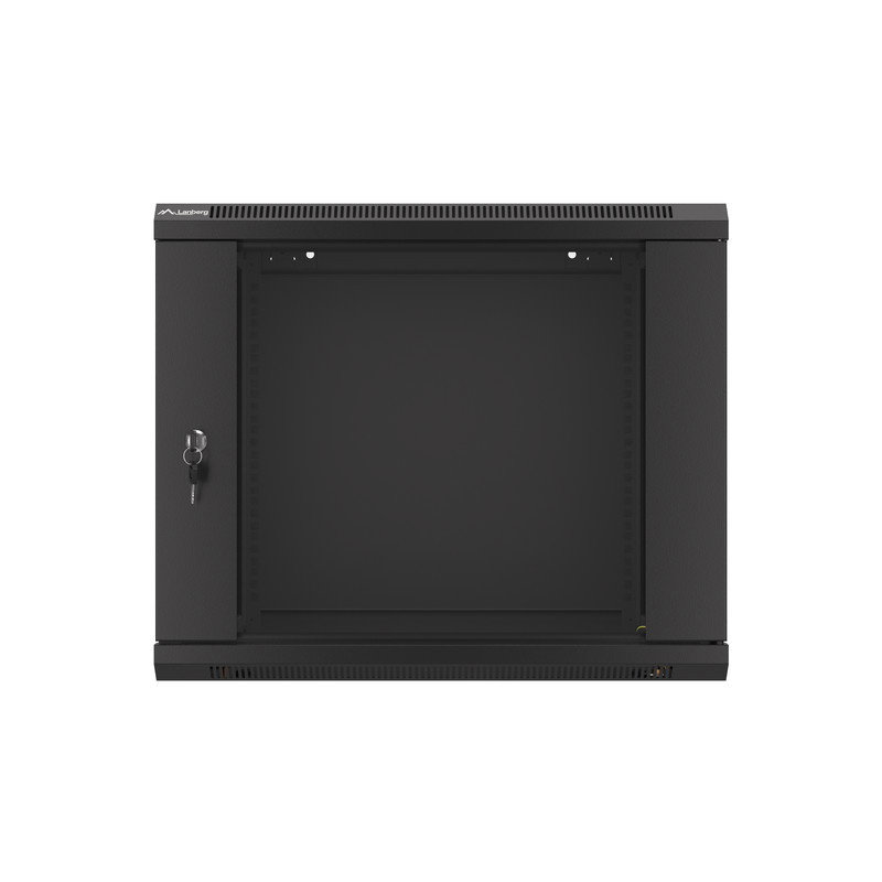 SZAFA INSTALACYJNA RACK WISZĄCA 19" 9U 600X450 CZARNA LANBERG