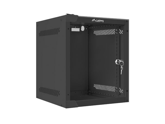 SZAFA INSTALACYJNA RACK WISZĄCA 10"" 6U 280X310 CZARNA DRZWI