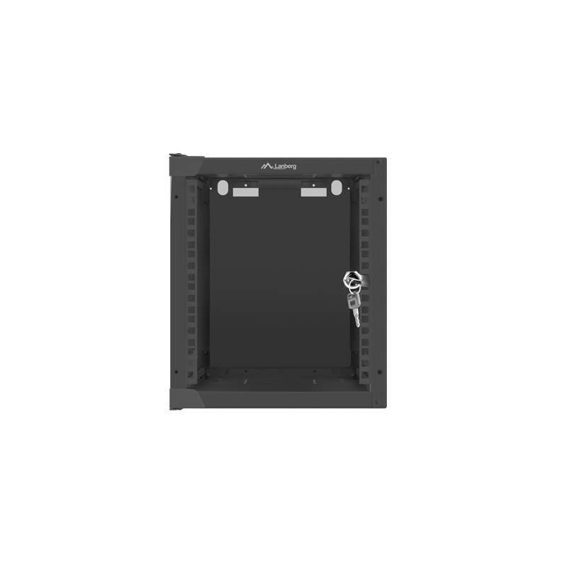 SZAFA INSTALACYJNA RACK WISZĄCA 10"" 6U 280X310 CZARNA DRZWI