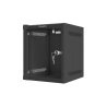 SZAFA INSTALACYJNA RACK WISZĄCA 10"" 6U 280X310 CZARNA DRZWI - zdjęcie 4