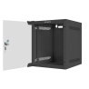SZAFA INSTALACYJNA RACK WISZĄCA 10"" 6U 280X310 CZARNA DRZWI - zdjęcie 6