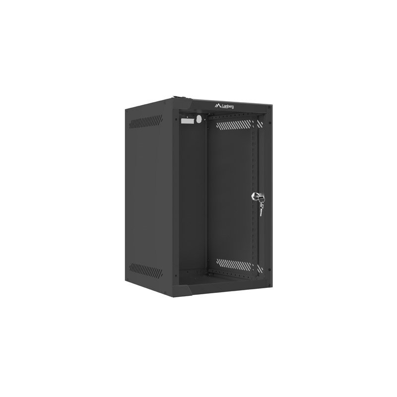 SZAFA INSTALACYJNA RACK WISZĄCA 10"" 9U 280X310 CZARNA DRZWI