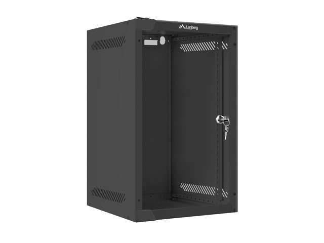 SZAFA INSTALACYJNA RACK WISZĄCA 10"" 9U 280X310 CZARNA DRZWI