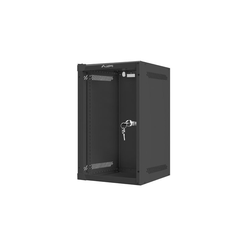 SZAFA INSTALACYJNA RACK WISZĄCA 10"" 9U 280X310 CZARNA DRZWI