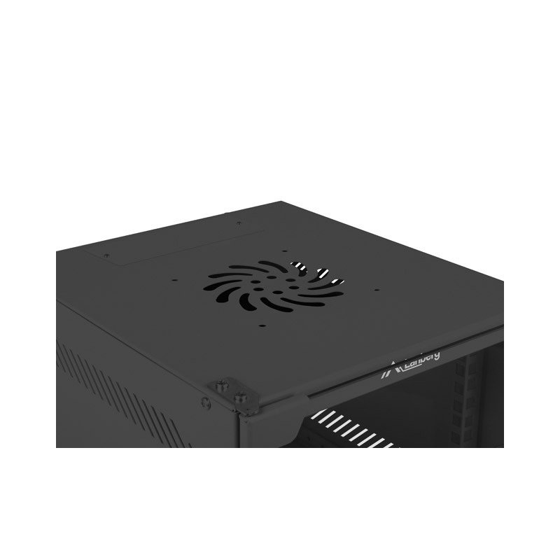 SZAFA INSTALACYJNA RACK WISZĄCA 10"" 9U 280X310 CZARNA DRZWI
